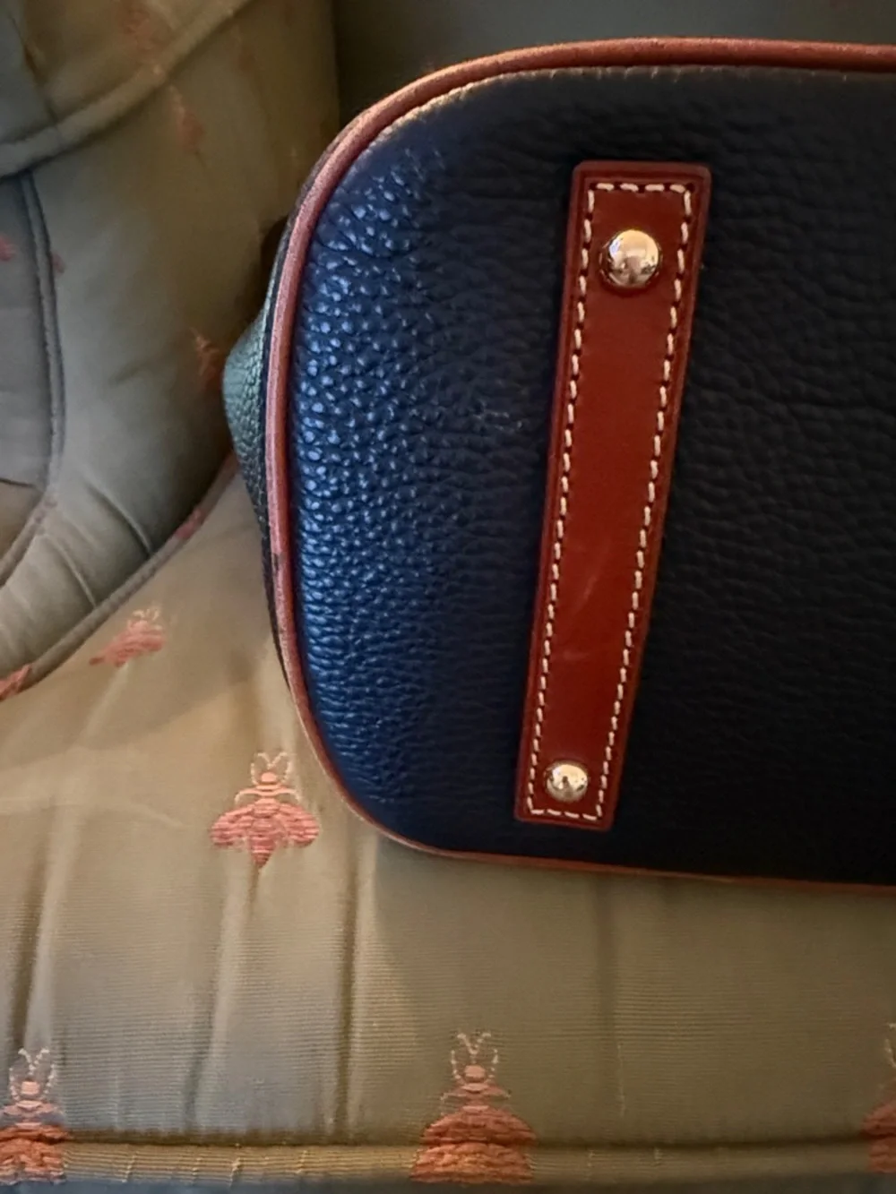 Dooney & Bourke Kristen Black Pebble Leather Tote - Picture 4 of 7